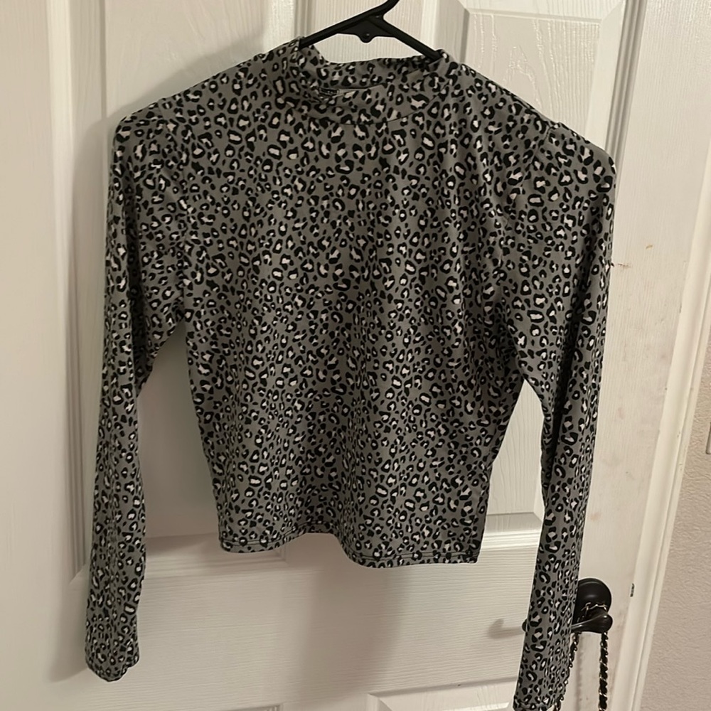 Gaze Xs Teens Longsleeve Cheetah Print